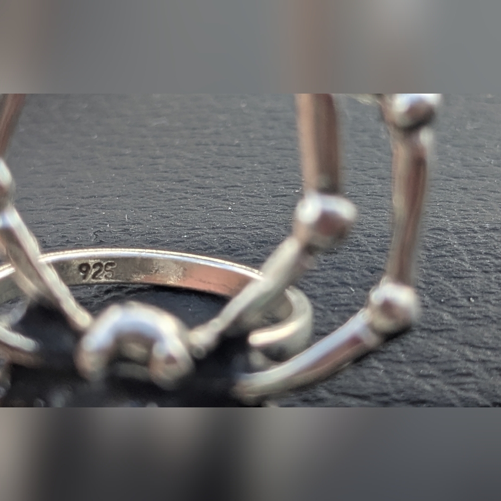 Silver Spider Statement Ring - image 4